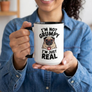 Mug Cadeau Pug Grincheux Mignon Amoureux de Chien Sarc