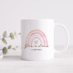 Mug Cadeau Rainbow Heart Grandma