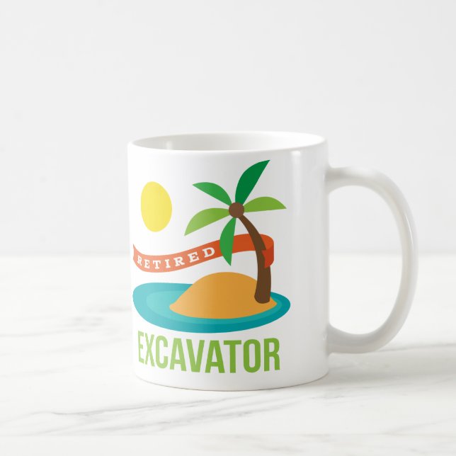 Mug Cadeau retiré d'excavatrice (Droite)