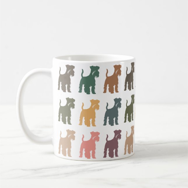 Mug Cadeau Rétro pour Amateur de Miniature Schnauzer (Gauche)