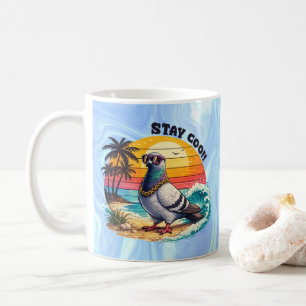 Mug Cadeau Rétro pour Amoureux de Pigeons Cité Colombe