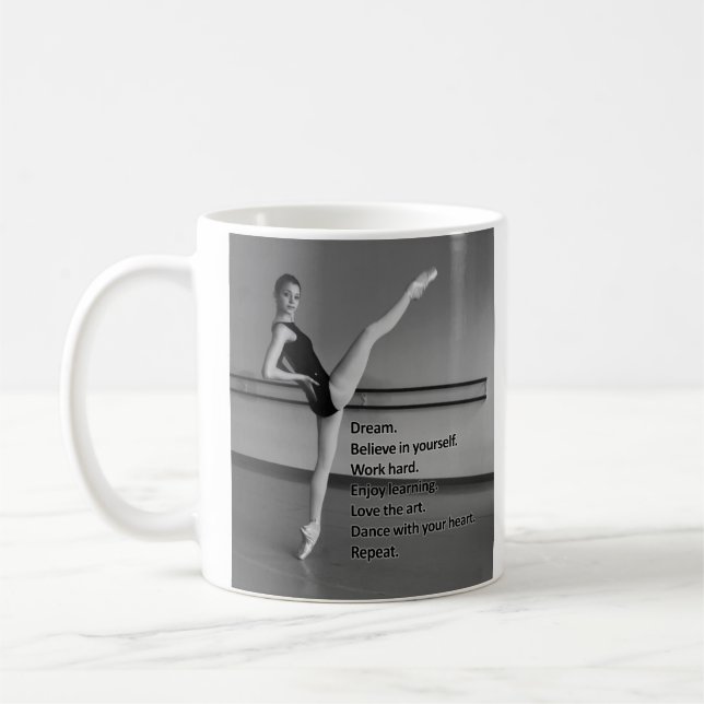 Mug Cadeau rêveur de danse pour des danseurs (Gauche)