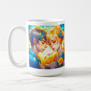 Mug Cadeau romantique à deux Anime personnalisé