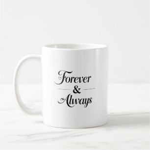 Mug Cadeau Romantique Minimaliste Pour Toujours