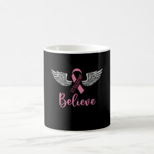 Mug Cadeau Ruban Rose de Soutien contre le Cancer du S