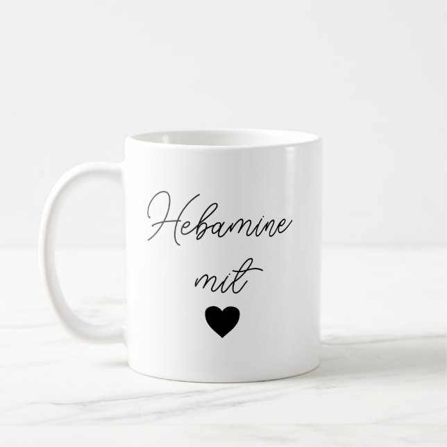Mug Cadeau sage-femme | Attention et merci | (Gauche)