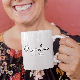 Mug Cadeau Simple Minimaliste Année d'Arrivée de Grand