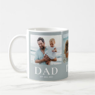 Mug Cadeau souvenir de collage photo 3 pour papa