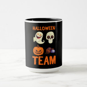 Mug Cadeau Spider Citrouille d'équipe d'Halloween Sp
