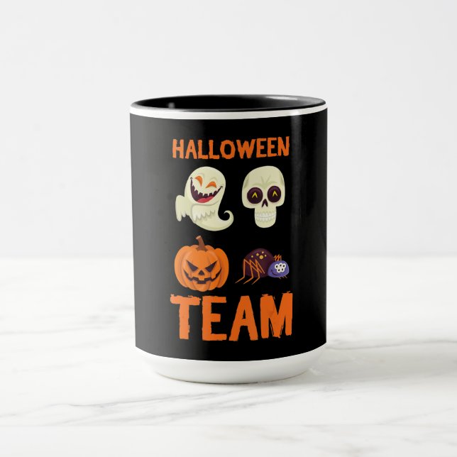 Mug Cadeau Spider | Citrouille d'équipe d'Halloween Sp (Centre)