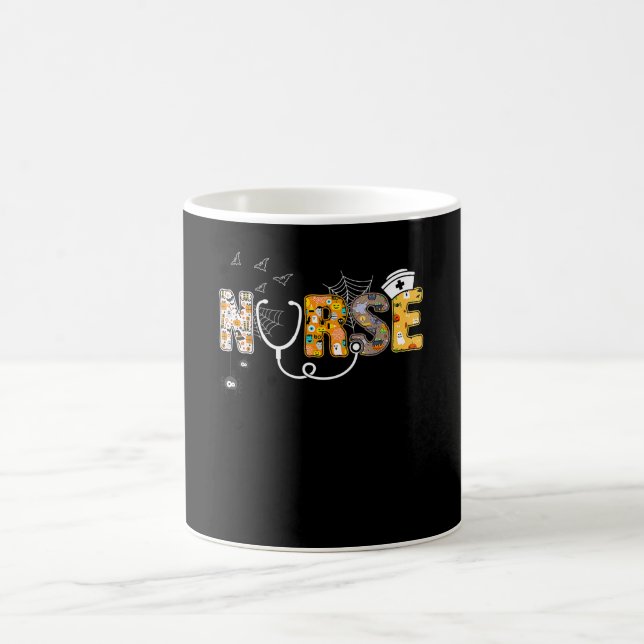 Mug Cadeau Spider | Infirmière d'Halloween avec araign (Centre)