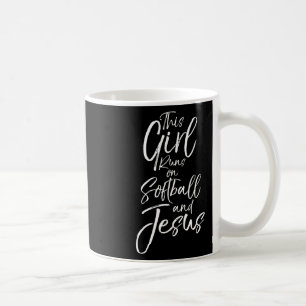 Mug Cadeau Sportif Chrétien Cette Fille Court Sur Soft