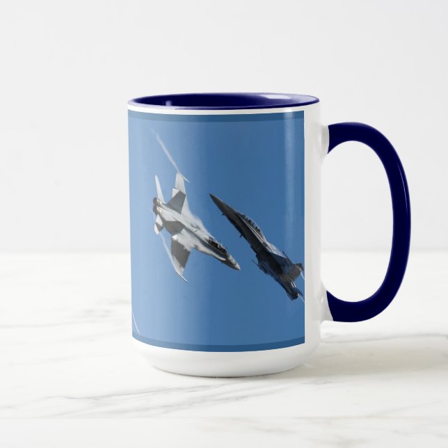 Mug Cadeau Supersonic Airforce Jet-Fighter Designer (Droite)