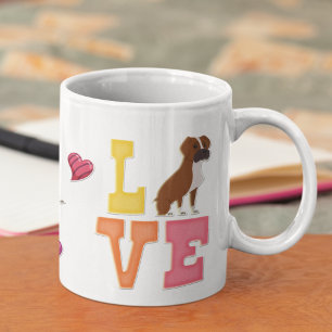 Mug Cadeau sur mesure Valentine's Day Boxer Lover