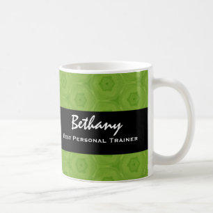 Mug Cadeau vert et noir du meilleur ENTRAÎNEUR