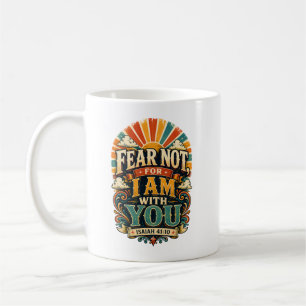 Mug Cadeau Vintage Chrétien Sans Peur Écriture Sunburs