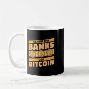Mug Cadeaux Banquiers Vols Les Banques Utiliser Bitcoi