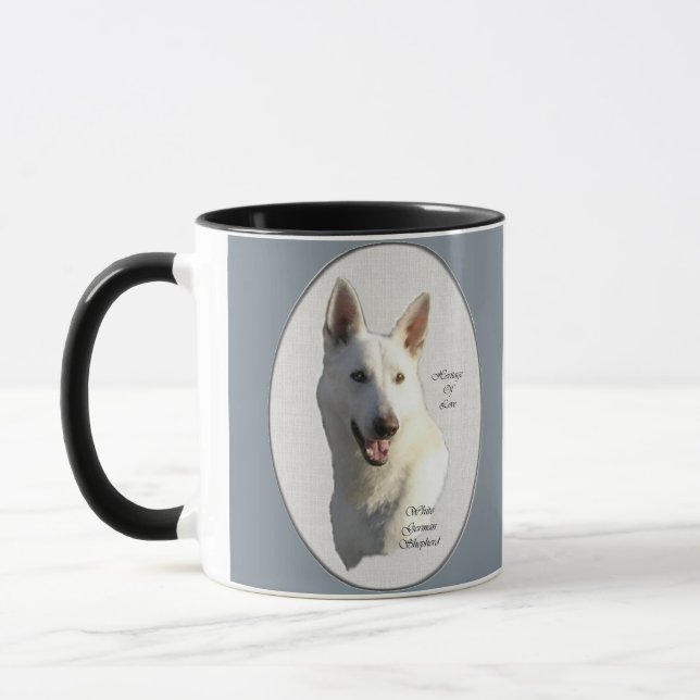 Mug Cadeaux bergers allemands blancs (Gauche)
