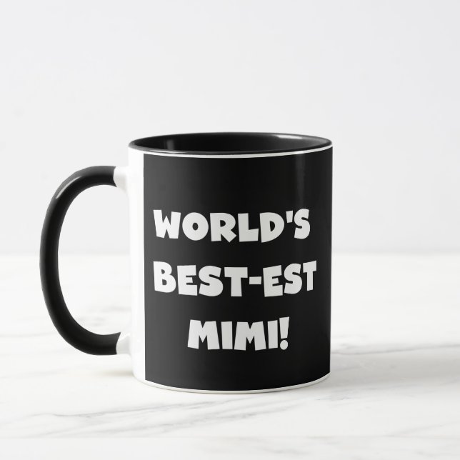 Mug Cadeaux blancs de T-shirts des textes Mimi du (Gauche)