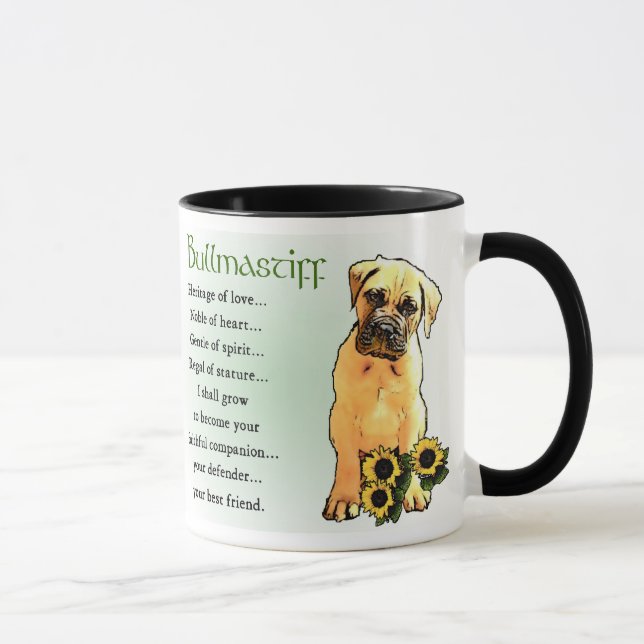Mug Cadeaux Bullmastiff (Droite)