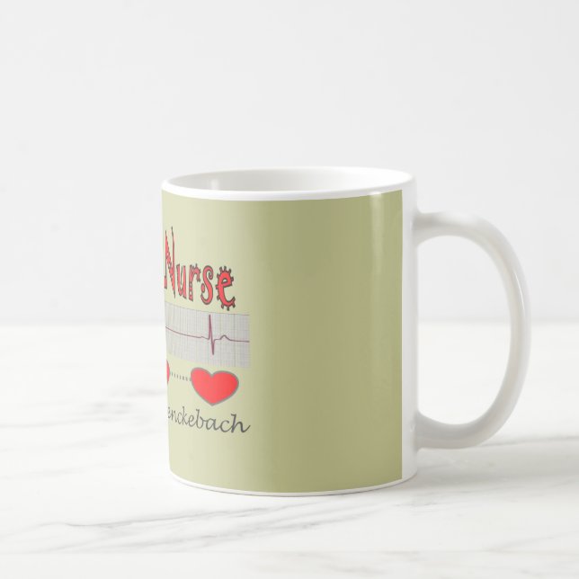 Mug Cadeaux cardiaques d'infirmière (Droite)