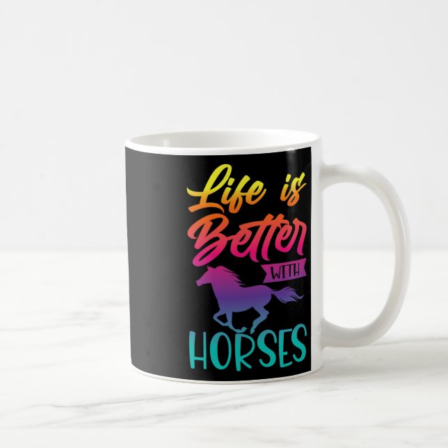 Mug Cadeaux Cheval Pour Filles. équitation6 (Droite)