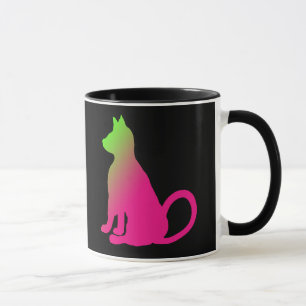 Mug Cadeaux colorés CricketDiane de chat d'amusement