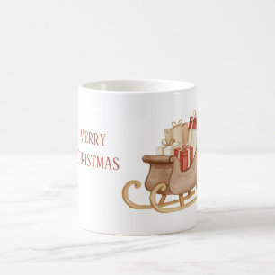 Mug Cadeaux Crème Rouge du Traîneau du Père Noël