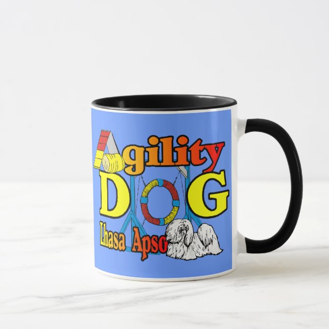 Mug Cadeaux d'agilité de Lhasa Apso (Droite)