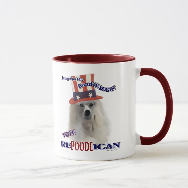 Mug Cadeaux d'amants de CANICHE (Droite)