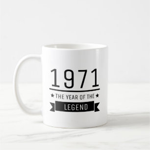 Mug Cadeaux d'anniversaire 1971 Année de la légende, 5