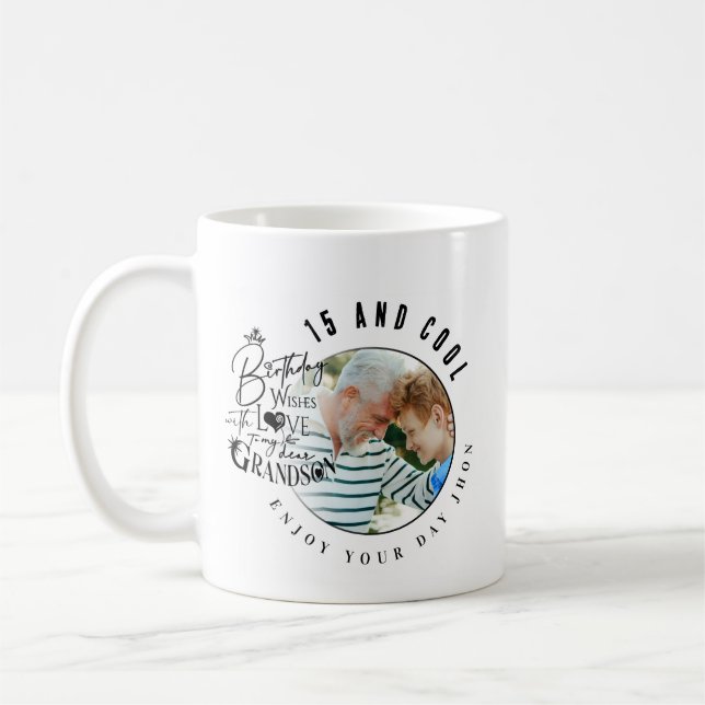 Mug Cadeaux d'anniversaire minimalistes modernes pour  (Gauche)