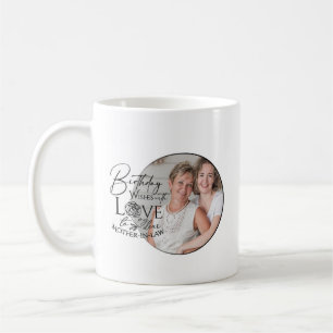 Mug Cadeaux d'anniversaire minimalistes pour la belle-