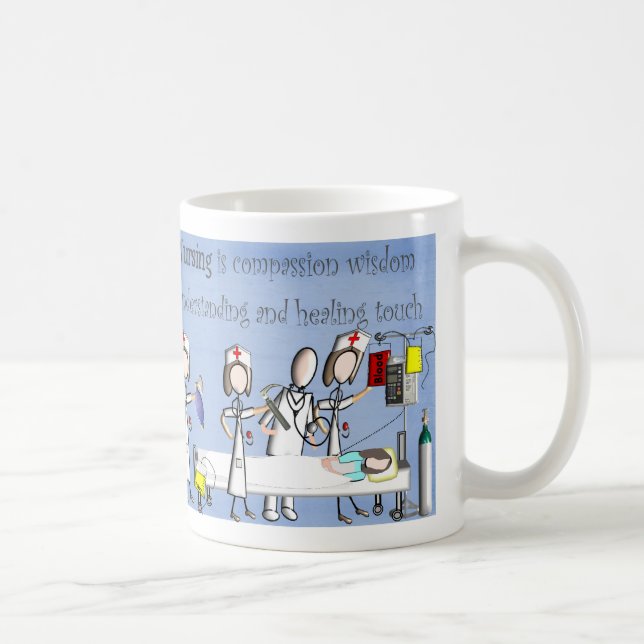 Mug Cadeaux d'art d'infirmière (Droite)
