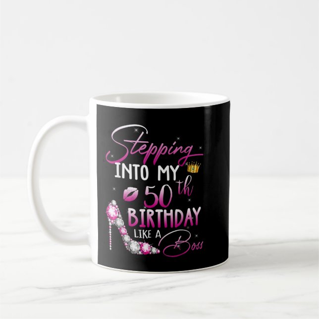 Mug Cadeaux de 50 ans entrant dans mon 50e anniversair (Gauche)