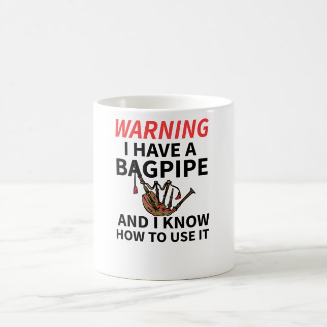 Mug Cadeaux de Bagpipe| Brouillard écossais (Centre)