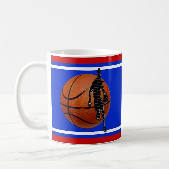 Mug Cadeaux de basket-ball personnalisés pour les joue (Gauche)
