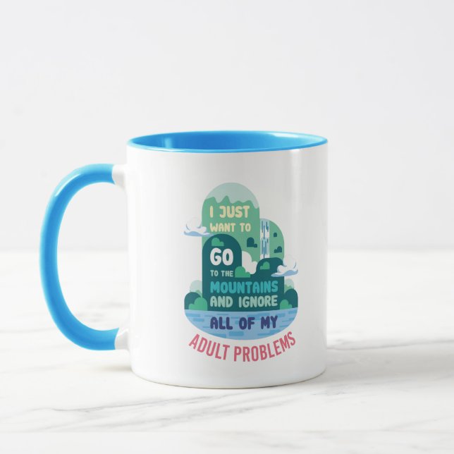 Mug Cadeaux de camping randonnée (Gauche)