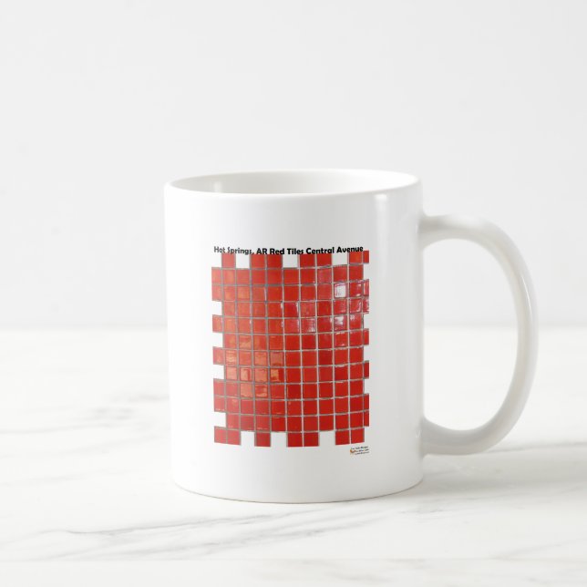 Mug Cadeaux de carreaux rouges de Central Ave à Hot Sp (Droite)