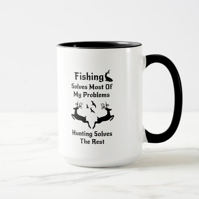Mug Cadeaux de chasse de pêche pour des chasseurs (Droite)