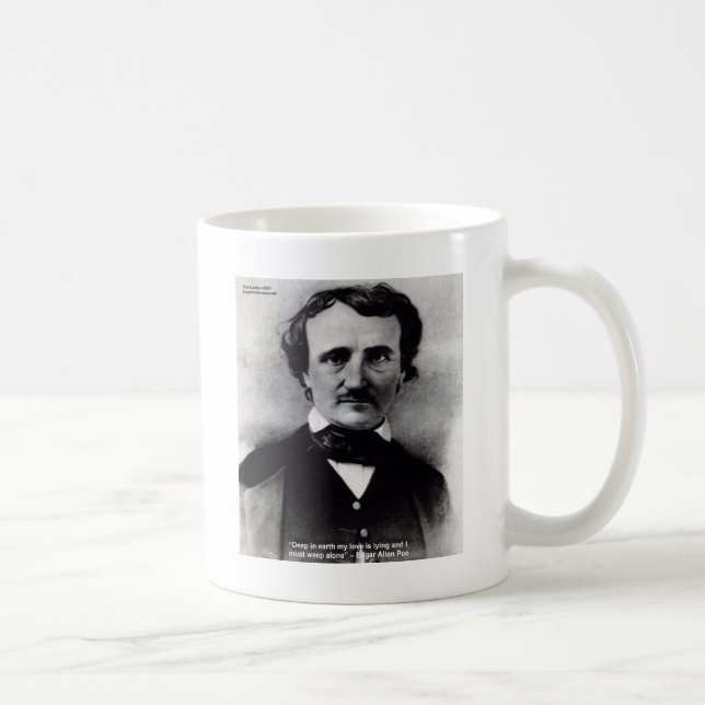 Mug Cadeaux de citation d'amour "Pleurez seul" d'Edgar (Droite)