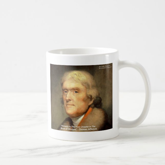 Mug Cadeaux de citations de sagesse "Honnêteté" de Tho (Droite)