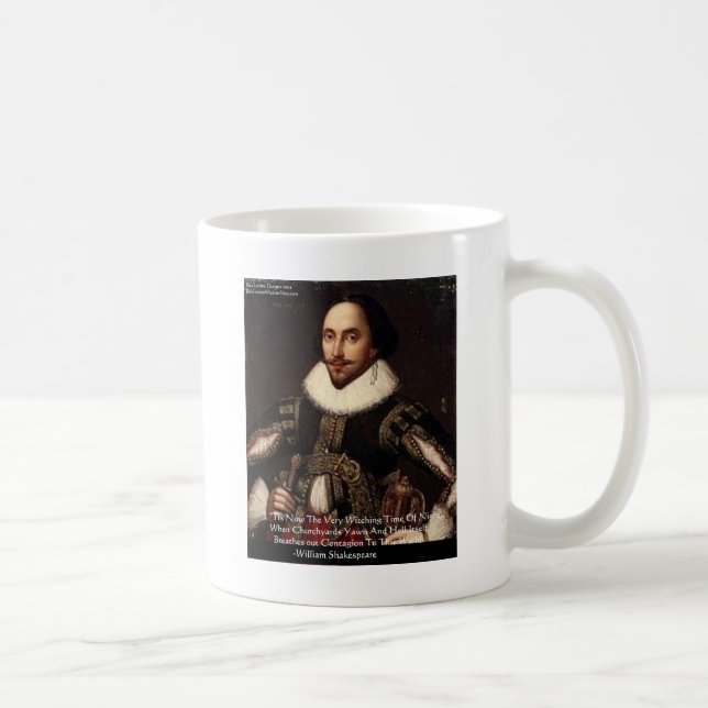 Mug Cadeaux de citations Shakespeare Halloween "Hell C (Droite)