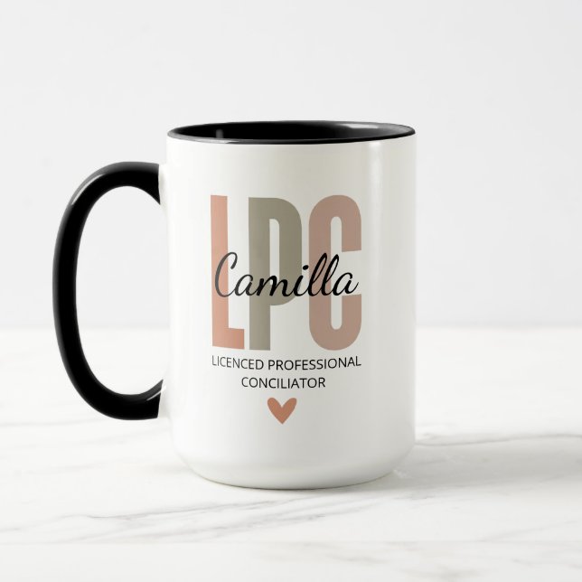 Mug Cadeaux de conseiller professionnel agréé, thérapi (Gauche)