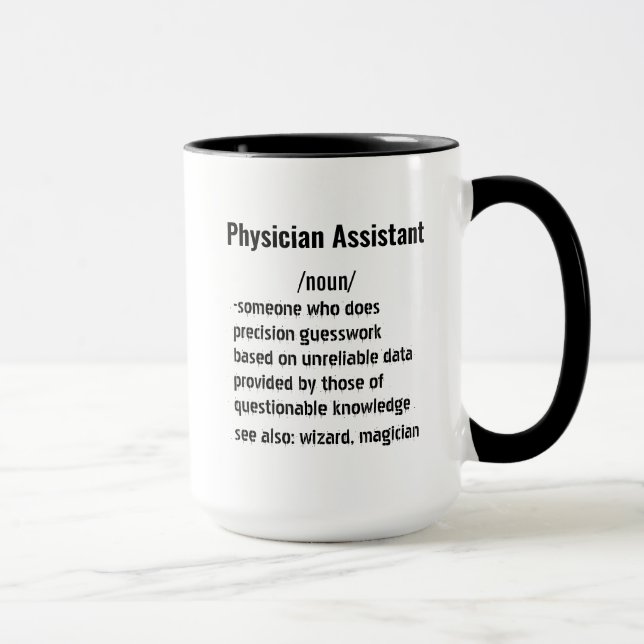 Mug Cadeaux de définition d'assistant de médecin drôle (Droite)