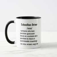 Cadeaux de définition de chauffeur d'autobus scola