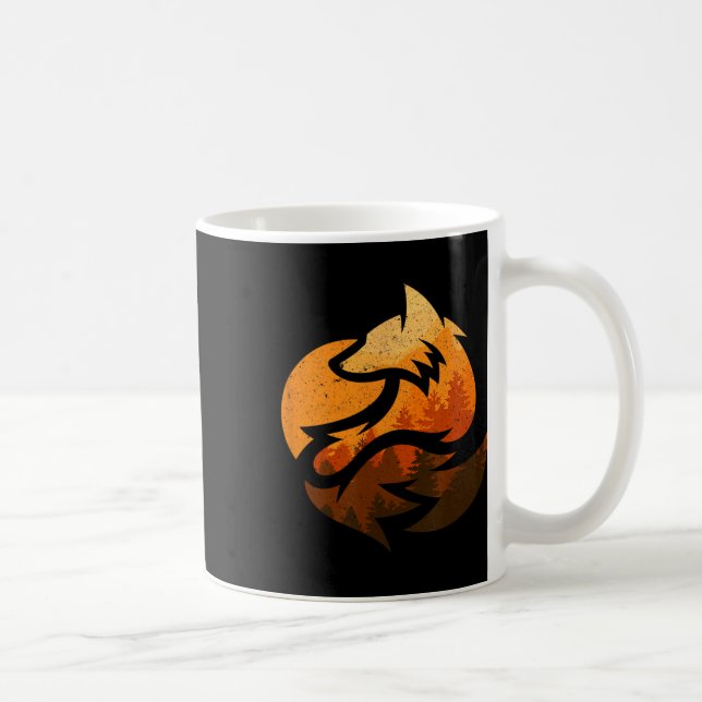 Mug Cadeaux de design d'animal de renard avec la natur (Droite)
