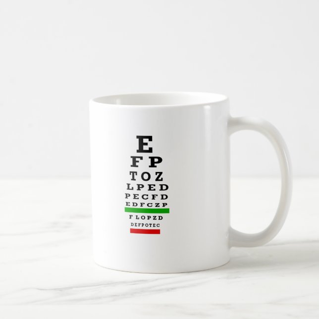 Mug Cadeaux de DIAGRAMME d'OEIL (Droite)