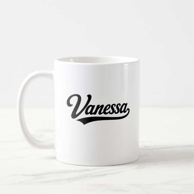 Mug Cadeaux de famille nom nom de Vanessa (Gauche)