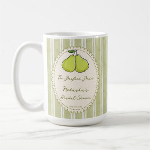 Mug Cadeaux de faveur de shower de mariage de poire de